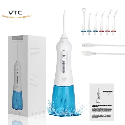 Oral Irrigator with DIY 3 Modes 6 Jets Dental Water Jet 300ML IPX7 Waterproof Water Flosser