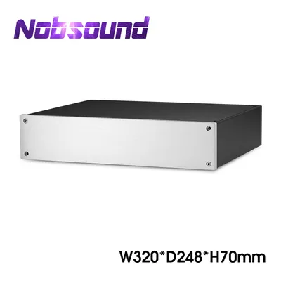 Nobsound HiFi Aluminum Amplifier Case Metal Case DIY Amplifier Chaissis Enclosure