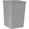 Gray Wastebasket Untouchable Square Trash Can Bin 36-Gallon Household Cleaning Tools Accessories