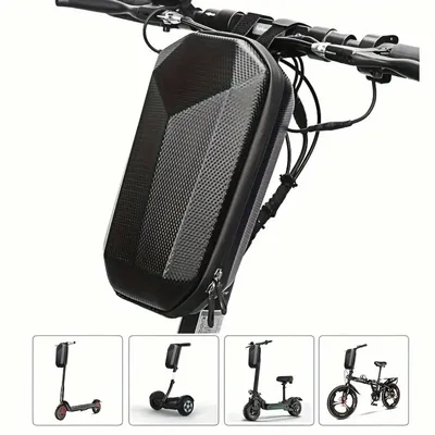 Waterproof Electric Scooter Handlebar Storage Bag - Durable EVA Shell, Sleek Design, Versatile for