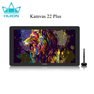 21.5 Inch Graphics Tablet Screen Huion Kamvas 22 Plus Anti-glare Glass 140%sRGB Drawing Monitor