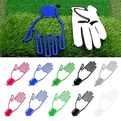 Portable Golf Glove Holder Keychain Holder Rack Frame Dryer Hanger Stretcher Sports Golfer Tool Hand