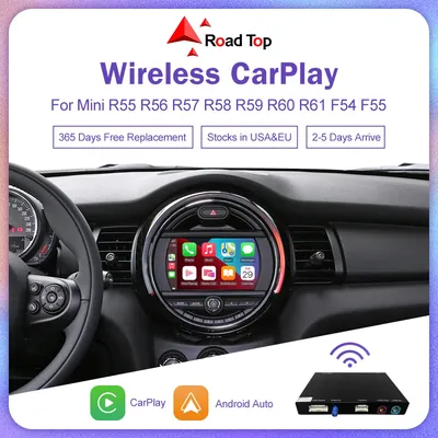 Wireless CarPlay Android Auto for Mini R55 R56 R57 R58 R59 R60 R61 F54 F55 Clubman Countryman