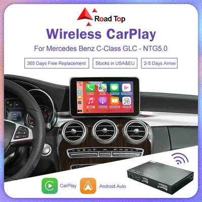 Road Top Wireless Carplay Decoder for Mercedes Benz NTG5.0 C GLC CLA GLA Class W205 2015-2018