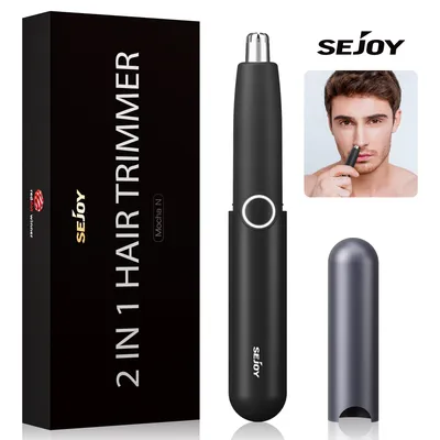 Sejoy Electric Nose Hair Clipper Rechargeable Multi-kinetic Shaving 2 in 1 Unisex Fully Automatic