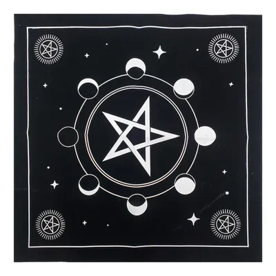 Pentagram Tarot Velvet Cloth Witch Altar Crystal Tablecloth Witchcraft Oracle Card Astrology