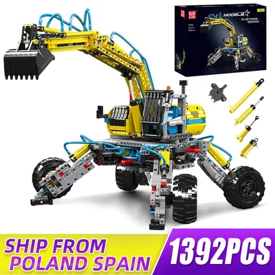 MOULD KING 17060 Technology All Terrain Excavator Model Kits Remote Control Building Blocks Truck