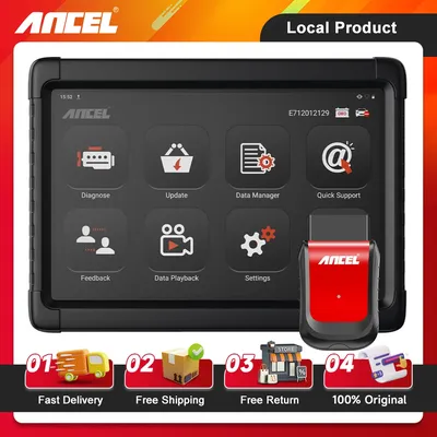 Ancel X6 OBD2 Scanner Full System Car Diagnostic Tools Code Reader ABS TPMS EPB DPF IMMO SAS Oil