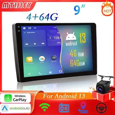 MTIJIEY Android13 2 Din Car Radio Carplay Android Auto 9“ 4G 64G Universal Multimedia Player DSP RDS