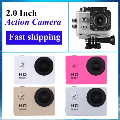 2.0 Inch Action Camera Full HD 1080P Waterproof Underwater Sports Camera 500 Mega Go Out Helmet