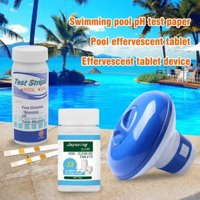 Floating Swimming Pool Automatic Chlorine Tablet Dispenser Pool Spa Floating Pill Disinfecting Box