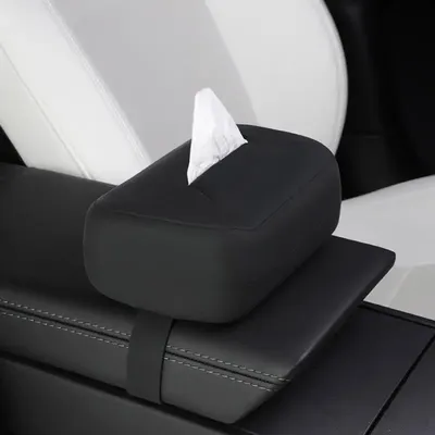 Car Tissue Dispenser Sun Visor Tissue Organizer Adjustable Strap Auto Interior Paper Box Paper Towel