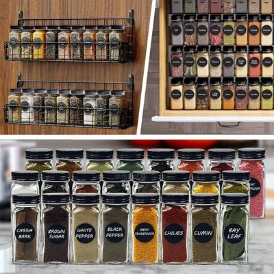 120ML Seasoning Shaker Bottles Glass Spices Condiment Jars Kitchen Salt and Pepper Shaker Spices