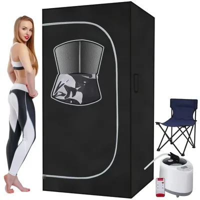 Portable Steam Sauna Tent, at Home Sauna Suit Full Body, for Indoor with 2.6L 1000 Watt Steamer,