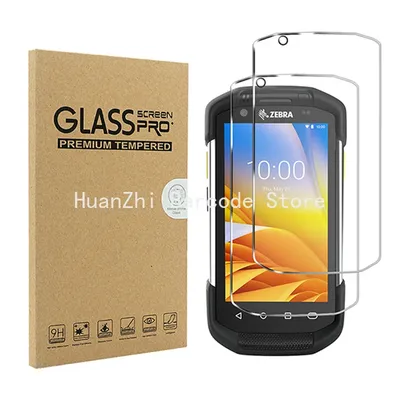 6pcs Tempered Glass Protective Film for Symbol Zebra TC70 TC72 TC77 TC75 TC75x, 9H HD Screen