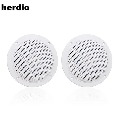 Herdio 4 Inch 160W Home In-Wall Ceiling Waterproof Speaker Surround Sound Speaker for Kitchen