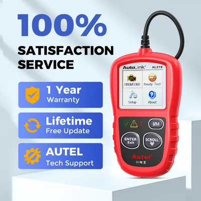 Autel AL319 OBD2 Code Reader Diagnostic Scan Tool One-click I/M Readiness Key for Check Engine Light