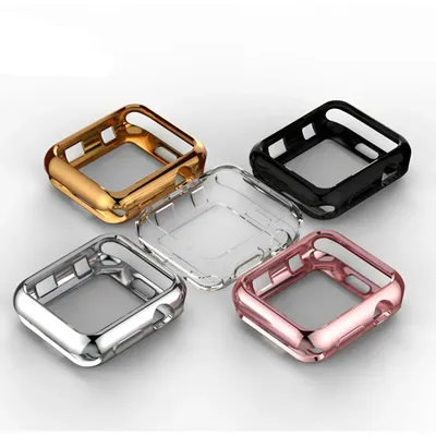 TPU bumper for Apple Watch case 6 5 4 44mm 40mm iWatch band Screen Protector case Cover Apple watch