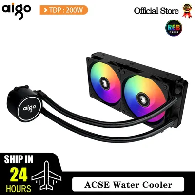 Aigo Water Cooler CPU Cooling Computer RGB Water Cooling Heatsink Integrated CPU Cooler Fan Radiator