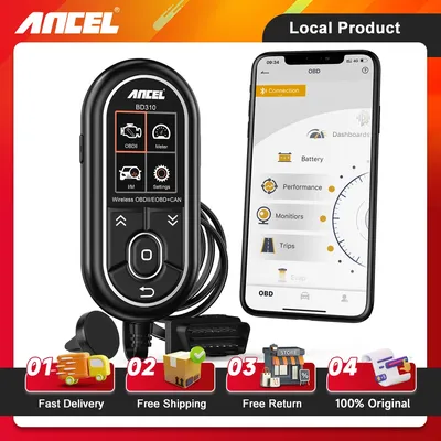 ANCEL BD310 Bluetooth OBD2 Scanner Check Engine Light Vehicle Code Reader OBDII Car Diagnostic Scan