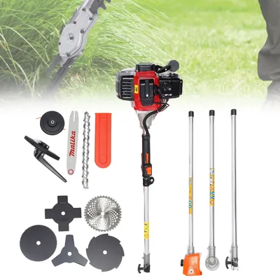 10 In 1 2-Strokes Brush Cutter Anti-Collision Multifunction Lawn Mower for Shrub Cleaning And Weed Harvesting