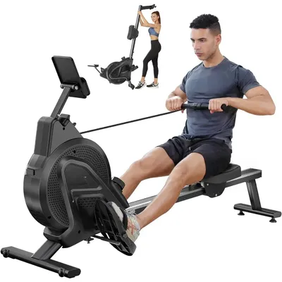 Rowing Machine for Home Use and Cardio Training Diet LCD Monitor Excercise Fitness Equipment