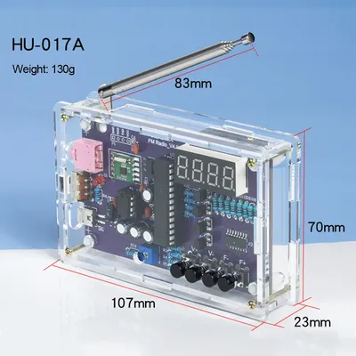 FM Radio DIY Kit RDA5807S FM Radio Receiver 87MHz-108MHz Frequency Modulation TDA2822 Power