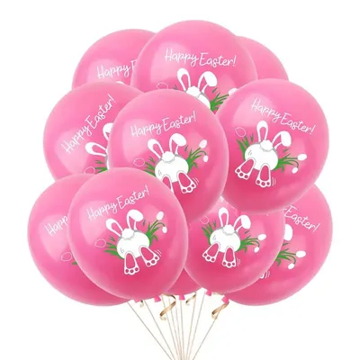 100pcs Easter Party Latex Balloons Decorations, Easter Eggs Bunny Chick Balloon Happy Easter Decor