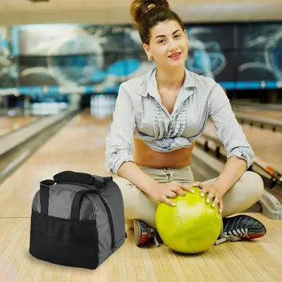 Single Bowling Ball Bag 2024 Bowling Bag With Padded Ball Holder Bowling Accessories For Easy