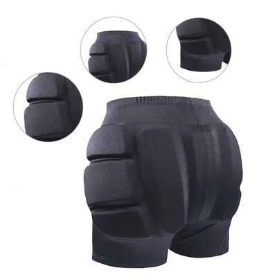 Protective Padded Shorts 3D Protection Shorts For Figure Skating Roller Skating Hockey Pants Adult