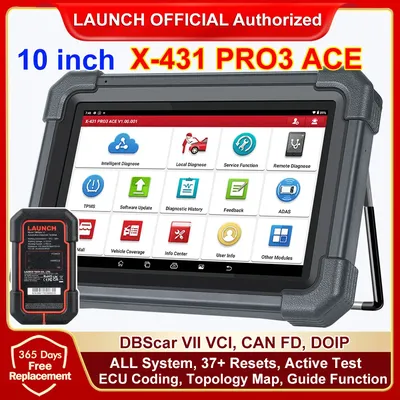 LAUNCH X431 PRO3 ACE Scan Tool for Online ECU Coding Topology Map CANFD DoIP SGW All System