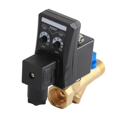 Automatic Timed Drain Valve G1/2 DN15 for air Condensate Management - Electronic Control