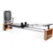 Whole Body Resistance Padded Pilates Workout Machine with Cardio Rebounder for Home Workouts, Chrome