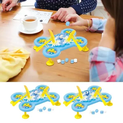 Ice Block Breaking Game Puzzle Save Animal Board Games Frog/Shark/Dolphin Thinking Training