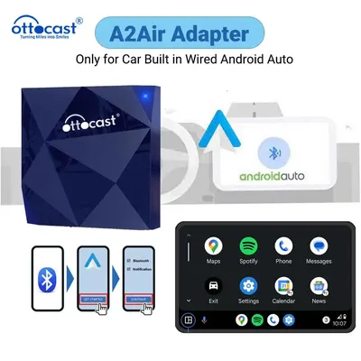 Ottocast A2Air Wireless Adapter for Android Wired To Wireless Dongle Auto Radio USB Car Accessories