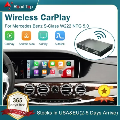 Wireless CarPlay for Mercedes Benz S-Class W222 2014-2018, with Android Auto Mirror Link AirPlay Car