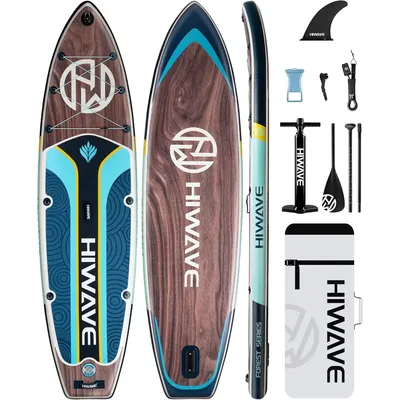 Inflatable Stand Up Paddle Board 11’*34”*6” Sup Board, 350lbs Capicity, Pet Friendly Paddle Board