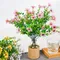 Artificial Flowers 2 Bundle Fake Flowers for Outside Indoor Outdoor Office Home Garden Decoration