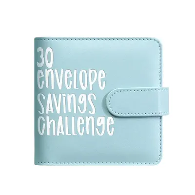 Cash Envelope Binder Savings Challenge Money Saving Challenge Envelope Binder PU Leather Money