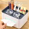 Rectangular Tissue Holder Divided Desktop Tissue Holder Household Reusable Tissue Organizer Stylish