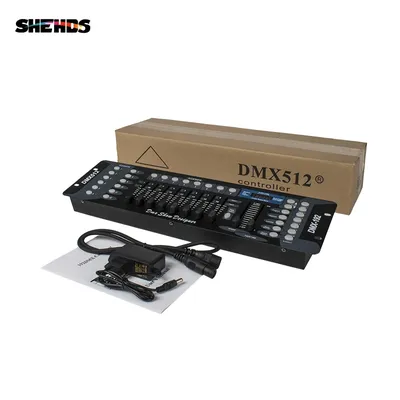 SHEHDS DMX192 Controller Console 8 Programmable Scenes Voice Features for DMX512 Disco Controller