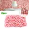 Flower Wall Lifelike Pink Flower Panels Silk Fabric Rose Wall Mat Pink Artificial Flower Wall