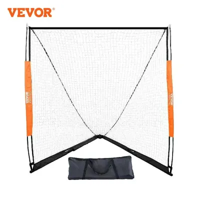 VEVOR 6' x 6' Lacrosse Goal Lacrosse NetPortableLacrosse Goal with Carry Bag Fiberglass Rod Backyard