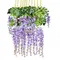 12pcs 3.6FT Simulation Wisterias Flower Vine For Home White Wedding Garden Decoration Rattan Hanging