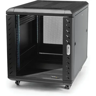 Server Rack Cabinet, 19" Data Rack Cabinet for IT / Network Equipment, with Adjustable Mounting