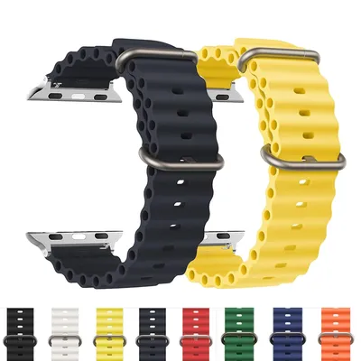 Strap For Apple Watch Band 44mm 49mm 40mm 45mm 41 38 Accessorie Correa Silicone Bracelet iWatch