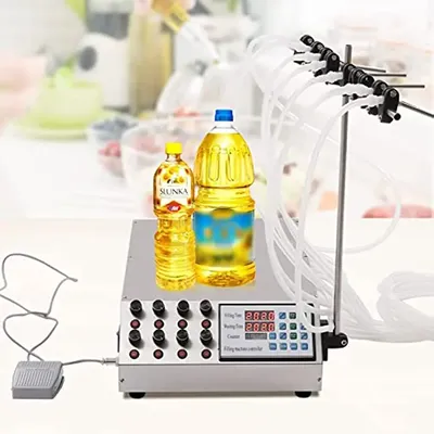 8 Heads Liquid Filling Machine, 8 Channel Liquid Filling Machine for Liquid, Oil, Perfume, Juice,