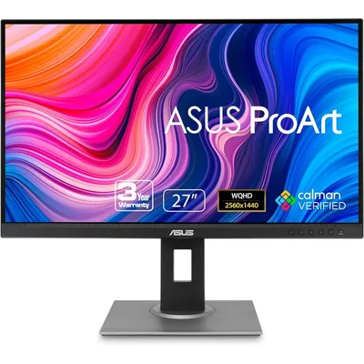 ProArt Display PA278QV 27” WQHD (2560 x 1440) Monitor, 100% sRGB/Rec. 709 2, IPS, DisplayPort HDMI
