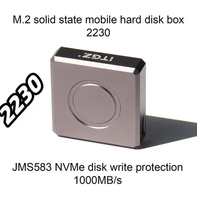 2230 Case Nvme M2 Laptop PC M2 NVMe SSD External Case 1000MB/S Write & Read Speed Aluminum Alloy