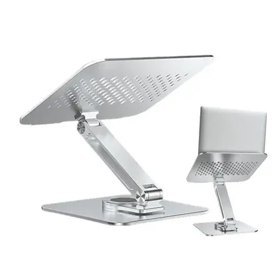 Laptop Stand With 360 Rotating Base Ergonomic Computer Stand Desktop Laptop Stands Rotary Shaft